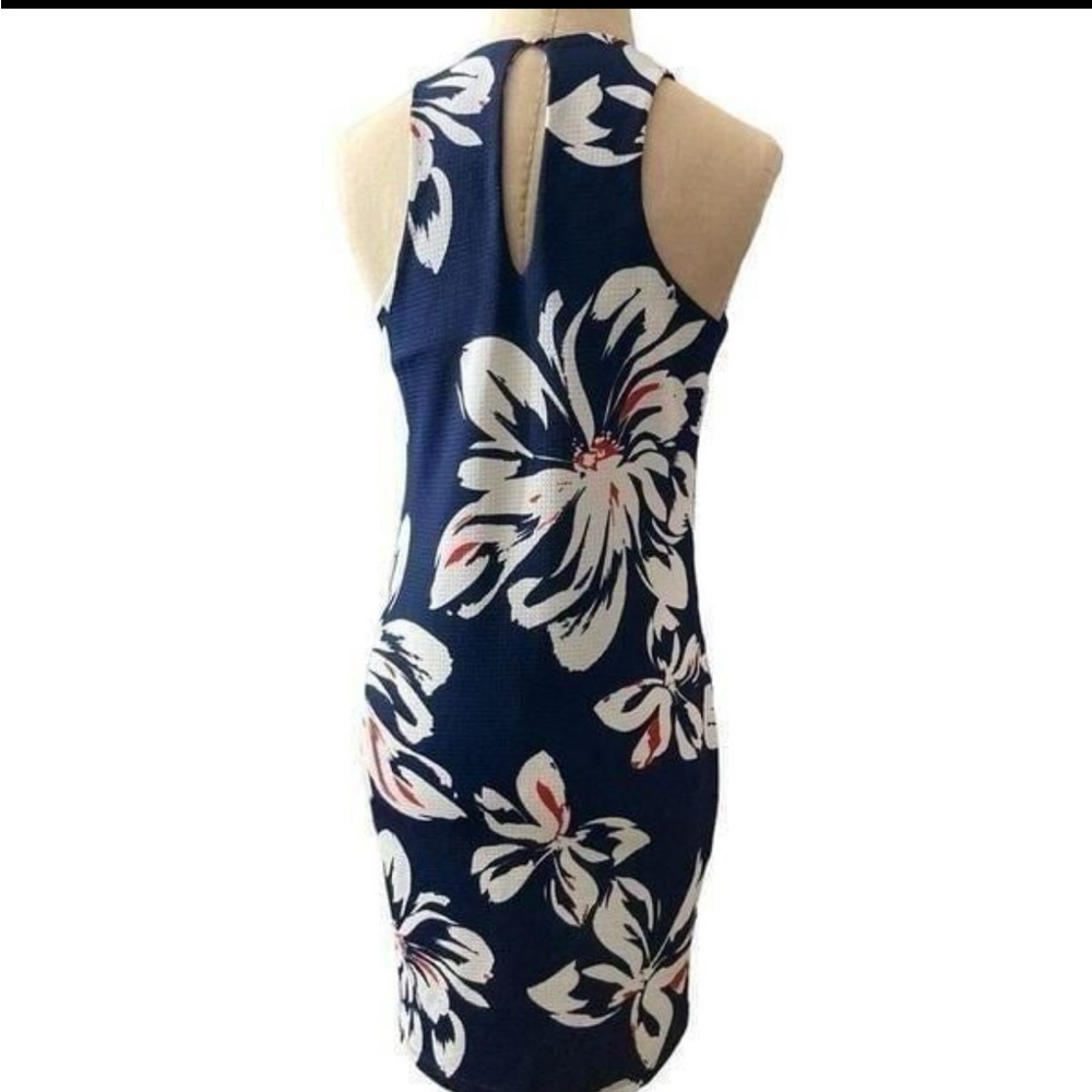 Renee C. Navy Floral Midi Dress - Picture 3 of 6